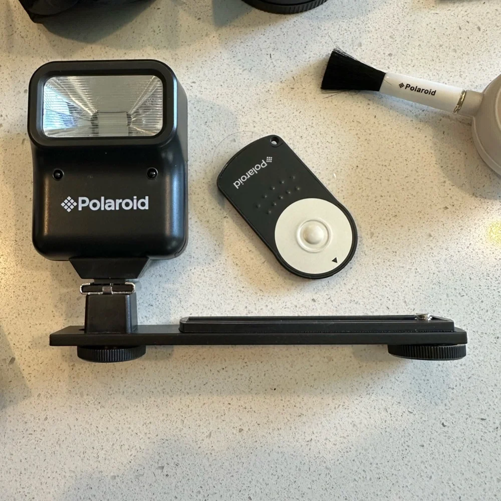 Polaroid Digital camera starter kit, filters, filter adapters, flash kit, etc.